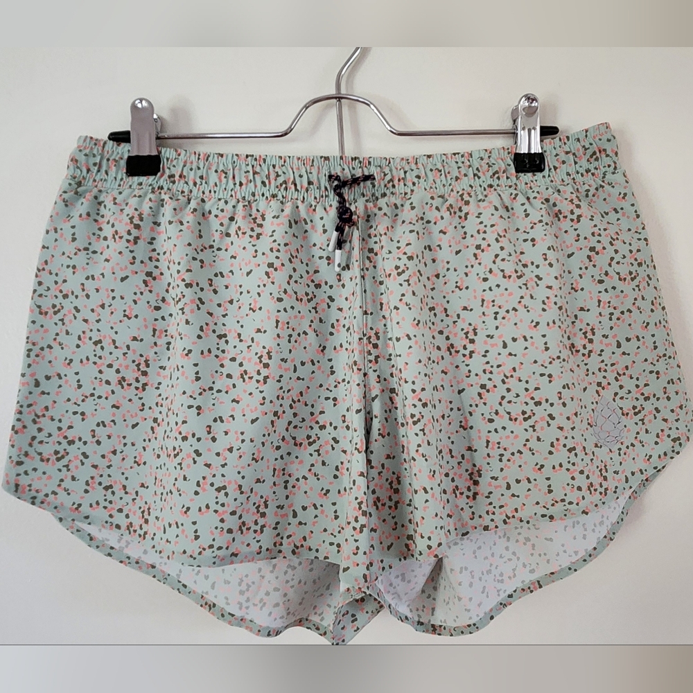 Seaglass green Print Athletic Shorts